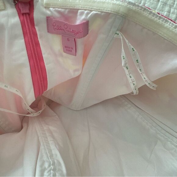 Lilly Pulitzer Blossom Strapless Lined Dress W/Pockets in Hotty Pink Day Size 6 - Picture 4 of 8